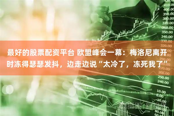 最好的股票配资平台 欧盟峰会一幕：梅洛尼离开时冻得瑟瑟发抖，边走边说“太冷了，冻死我了”